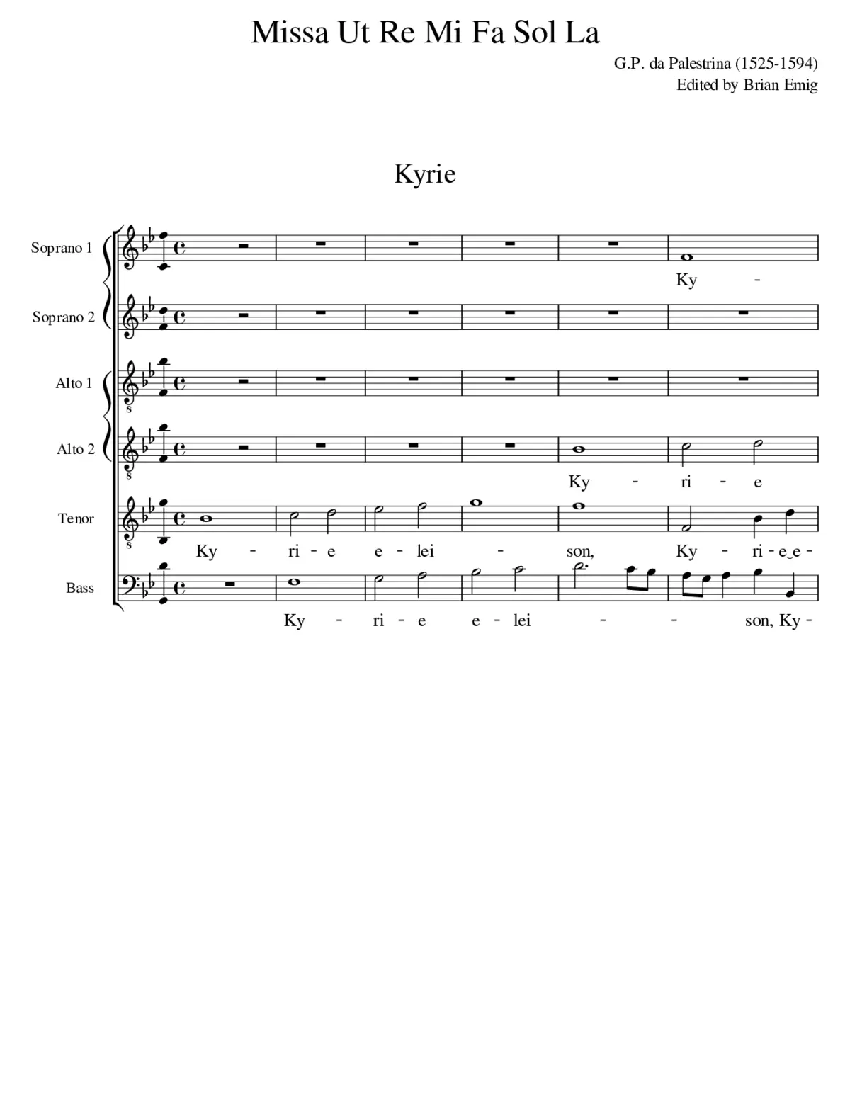 Missa Ut Re Mi Fa Sol La - Page 1