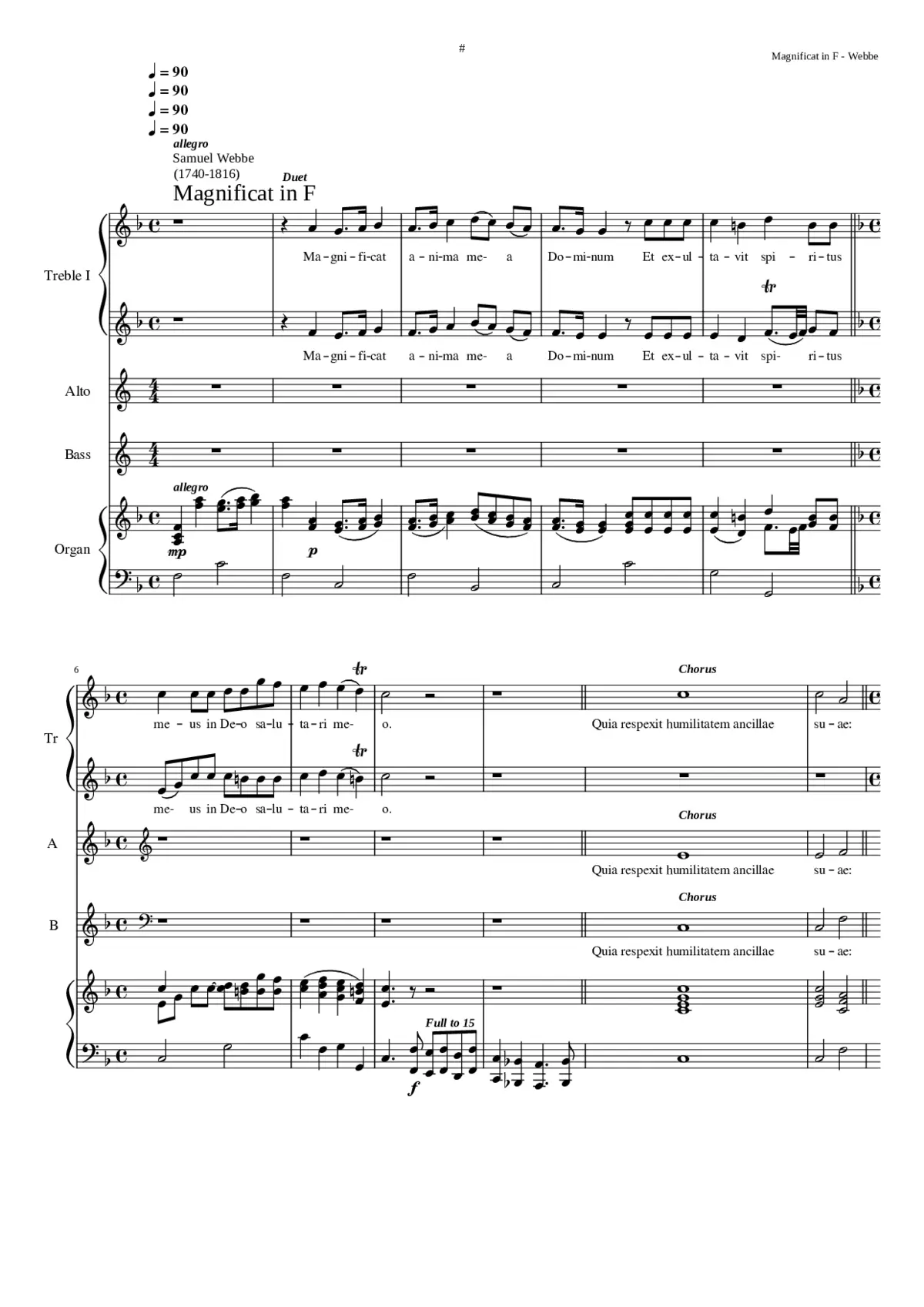 Magnificat in F - Page 1