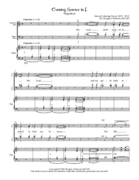 Evening Service in F Major