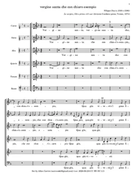 Vergine santa che con chiaro esempio