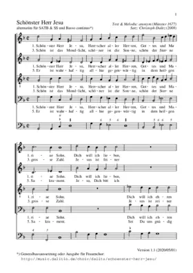 Schönster Herr Jesu / Fairest Lord Jesus