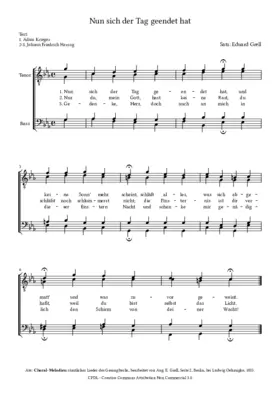 Nun sich der Tag geendet hat