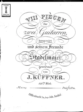8 Piècen für zwei Guitarren