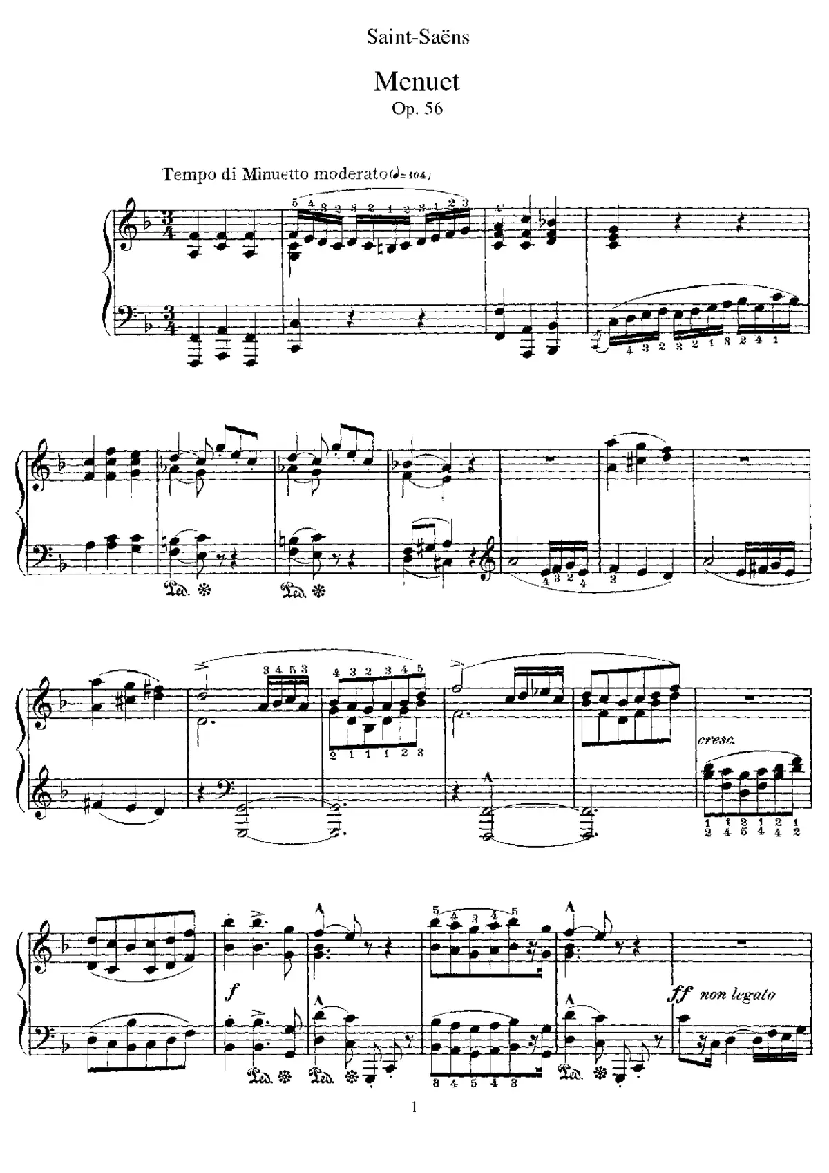Menuet et valse - Page 1