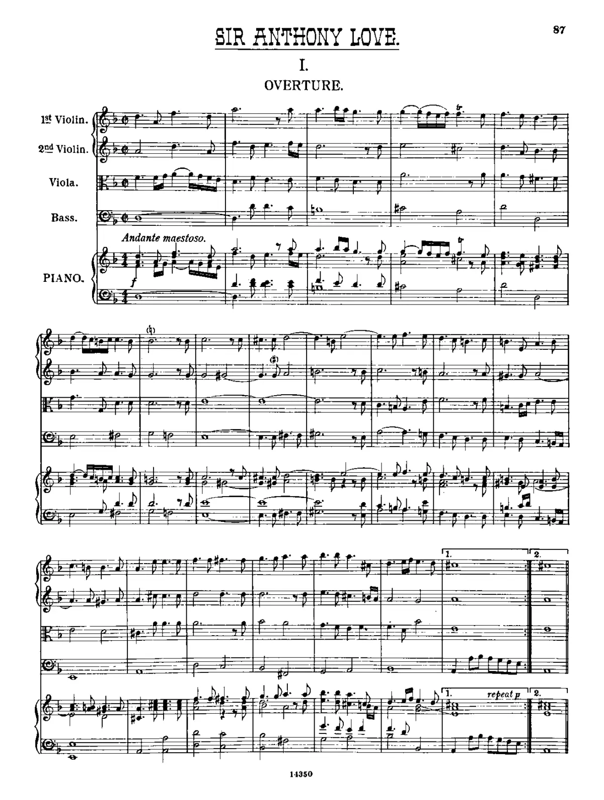 Sir Anthony Love - Page 1