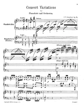 Concert Variations upon an English Theme ‘Down among the dead men’, Op.71