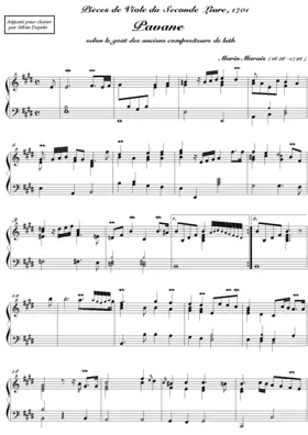 Pavan selon le goût des anciens compositeurs de luth