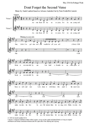 Don't Forget the Second Verse