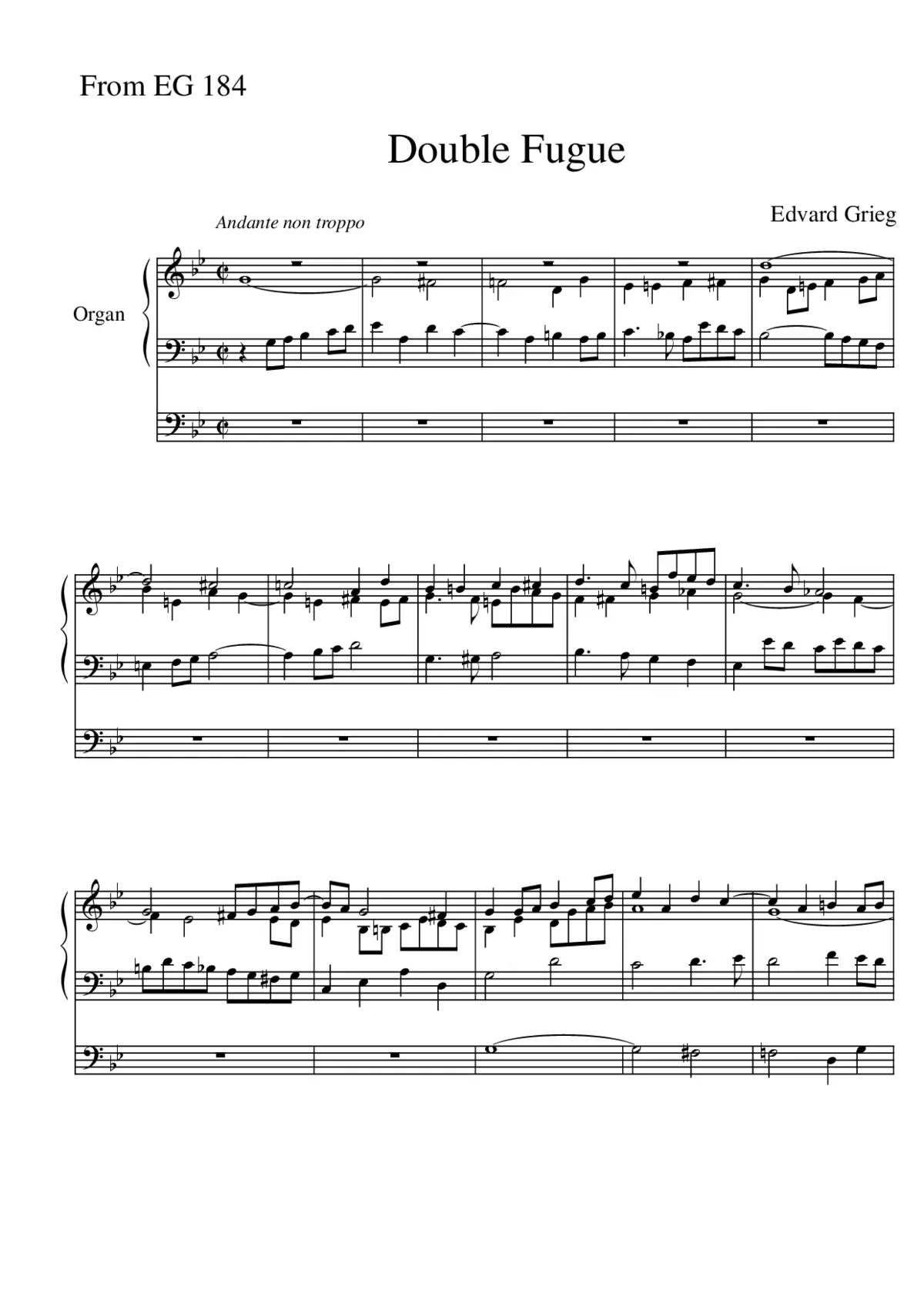 7 Fugues - Page 1