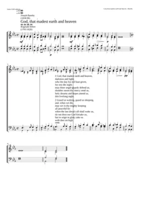 God that madest earth and heaven