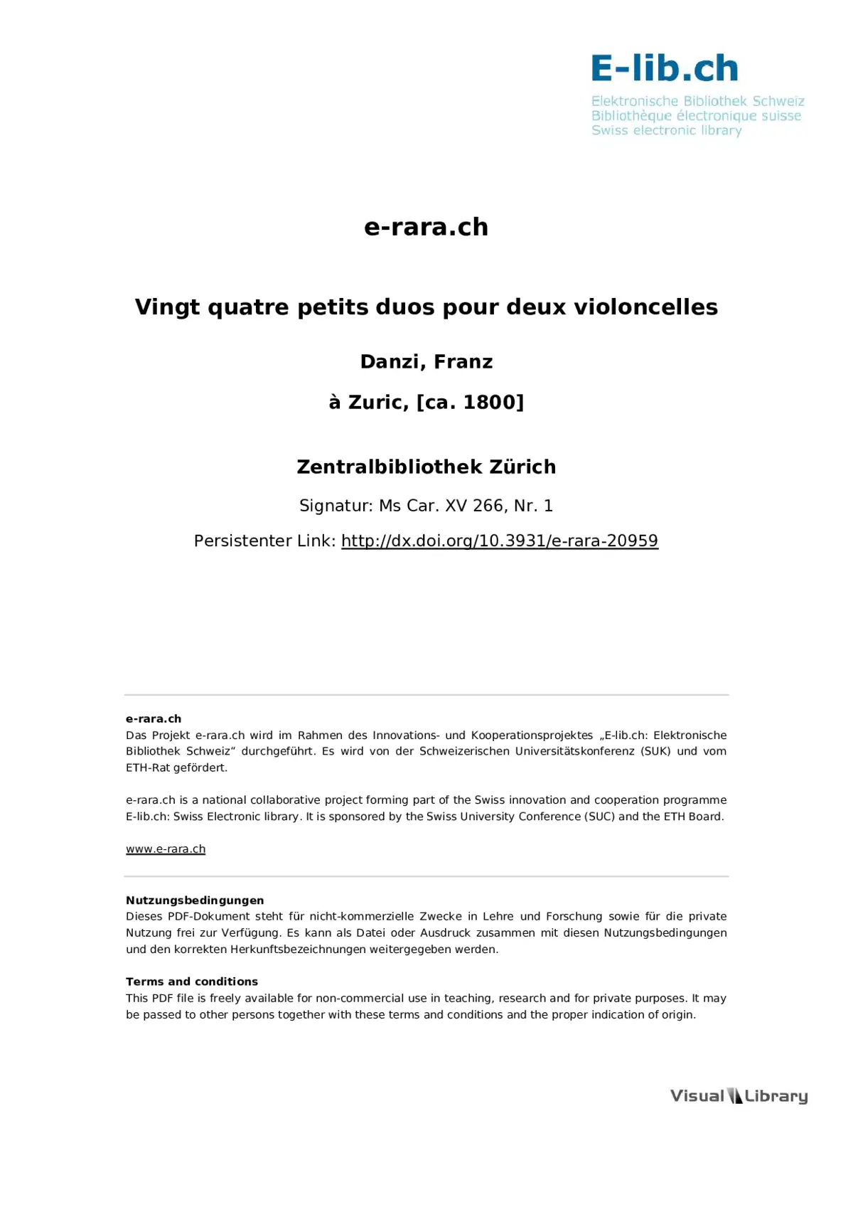 24 Kleine Duos nach Opernmelodien - Page 1