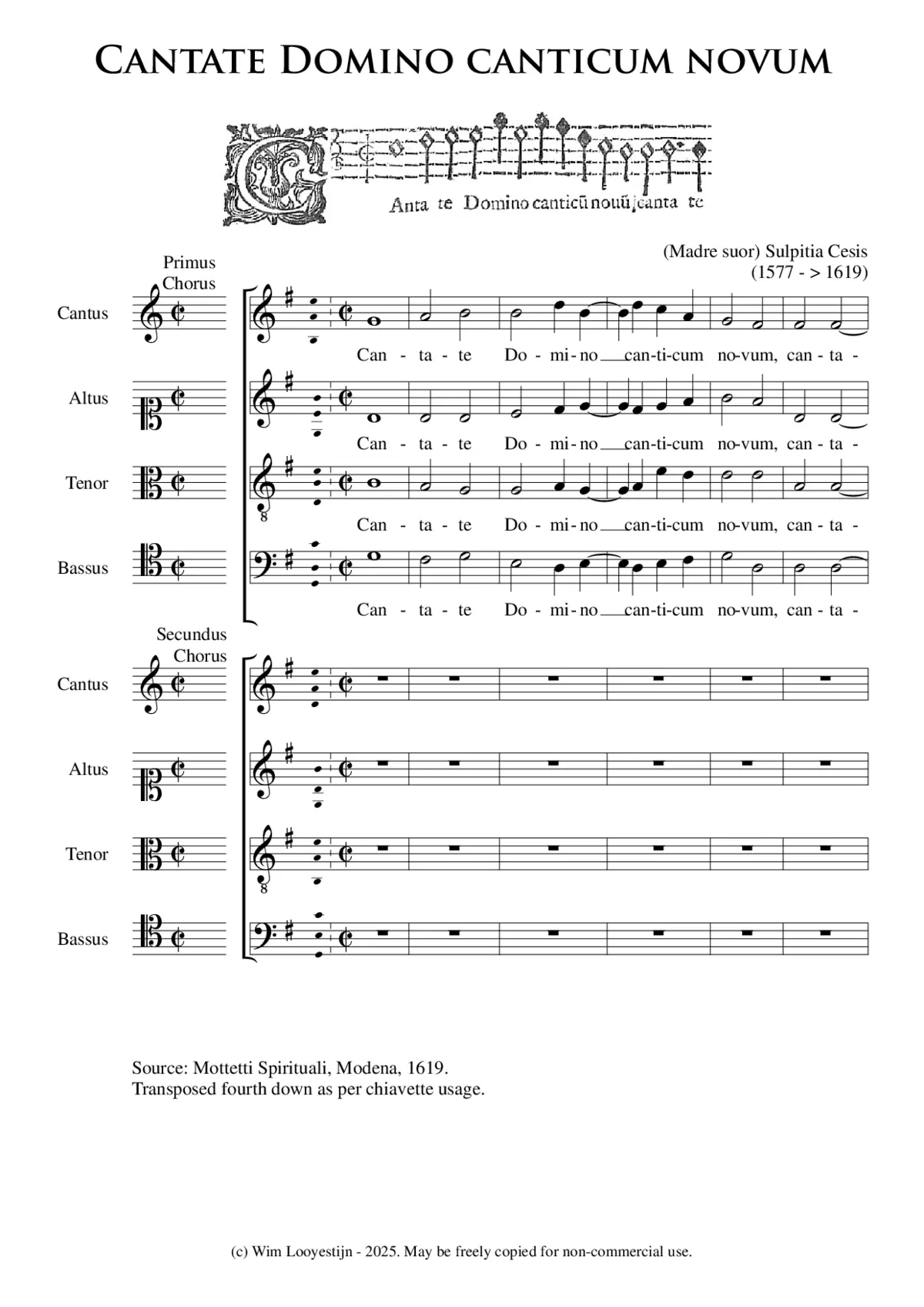 Cantate Domino - Page 1