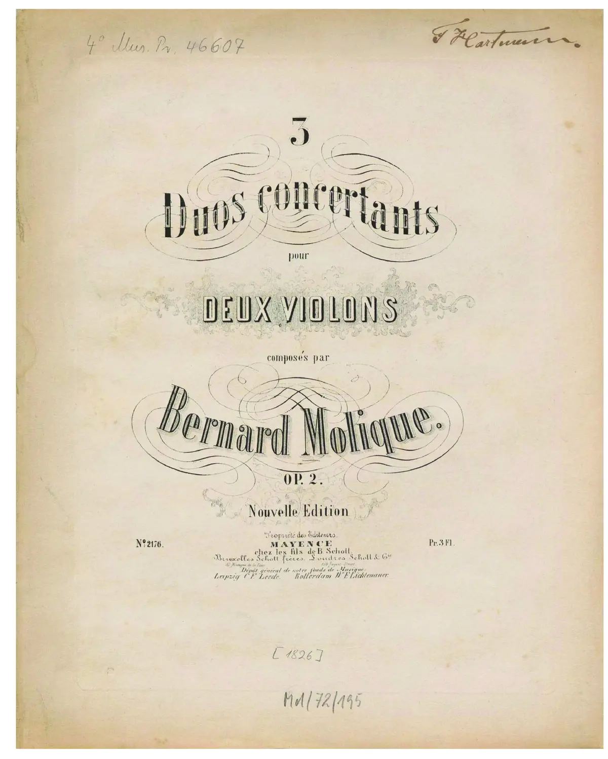 3 Concertant Duos, Op.2 - Page 1