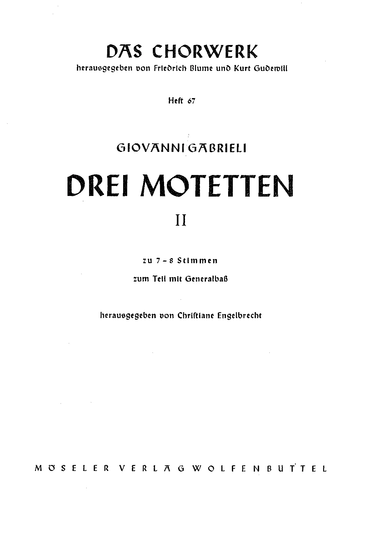 3 Motets II - Page 1