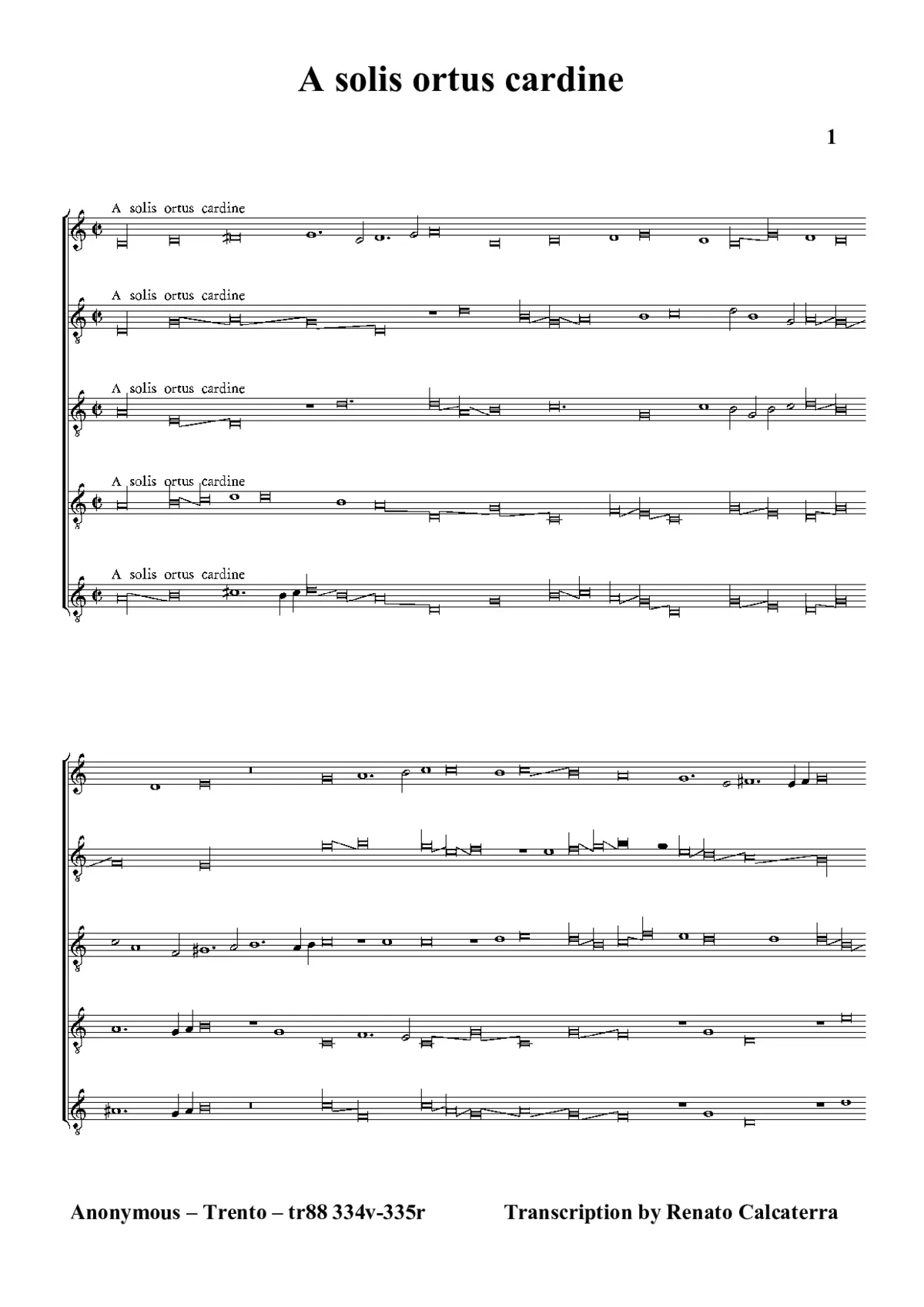 A solis ortus cardine - Page 1