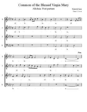 Alleluia: Post partum virgo inviolata