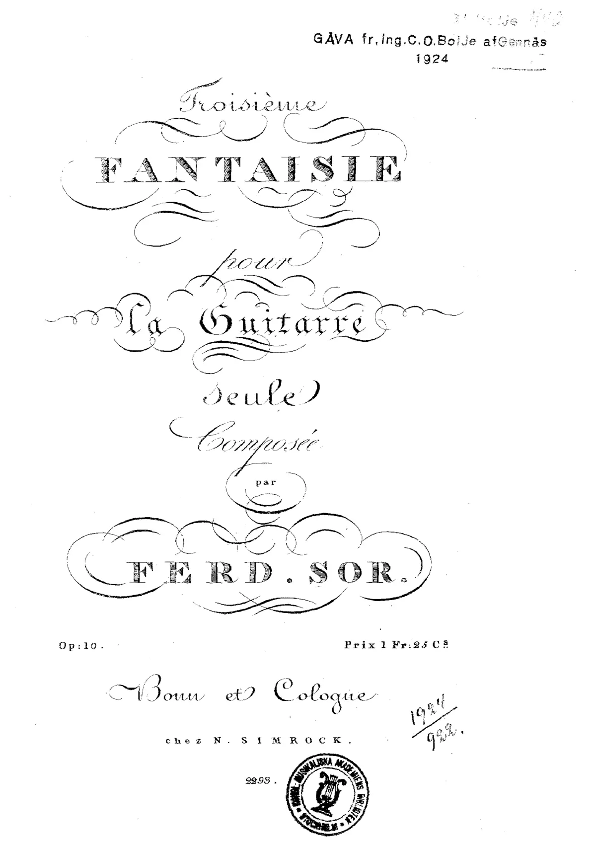 Fantasie No.3 - Page 1