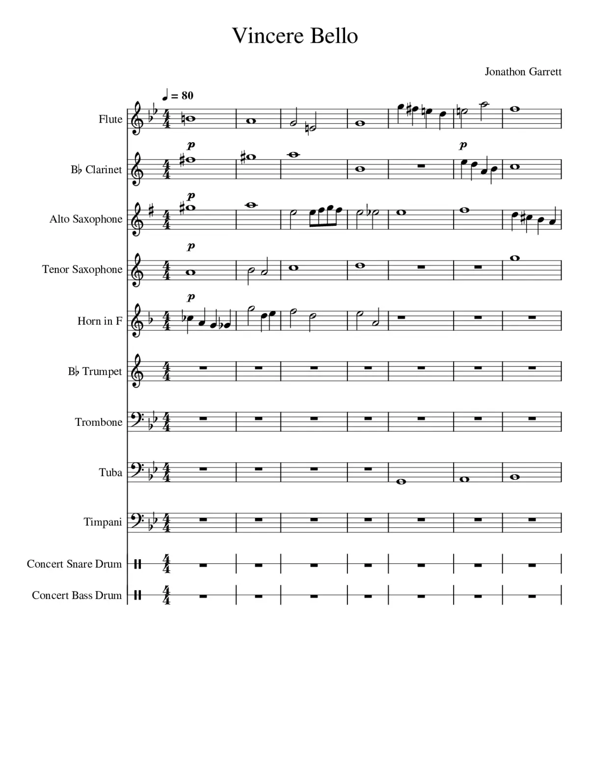 Vincere Bello (Incomplete) - Page 1