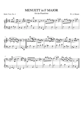 Minuet in F major K.4