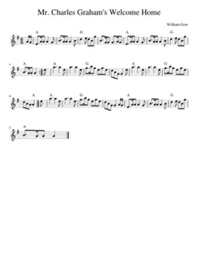 Mr. Charles Graham's Welcome Home