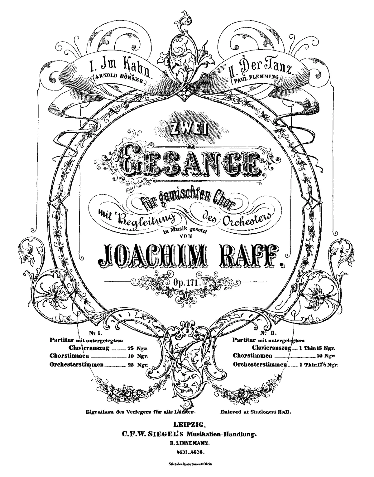 2 Gesänge für gemischten Chor - Page 1