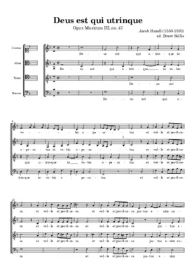 Deus est qui utrinque
