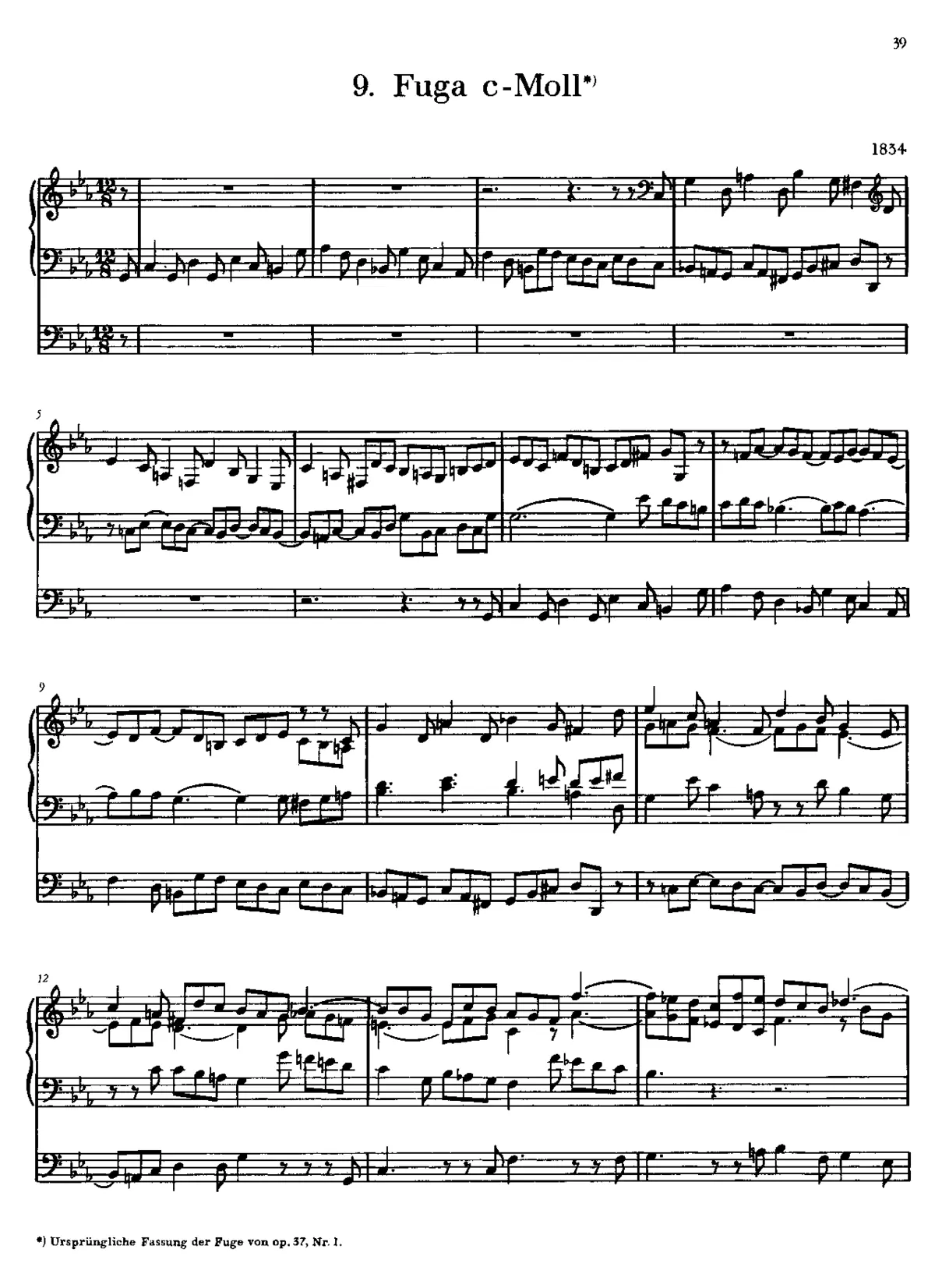 Fugue in C minor - Page 1