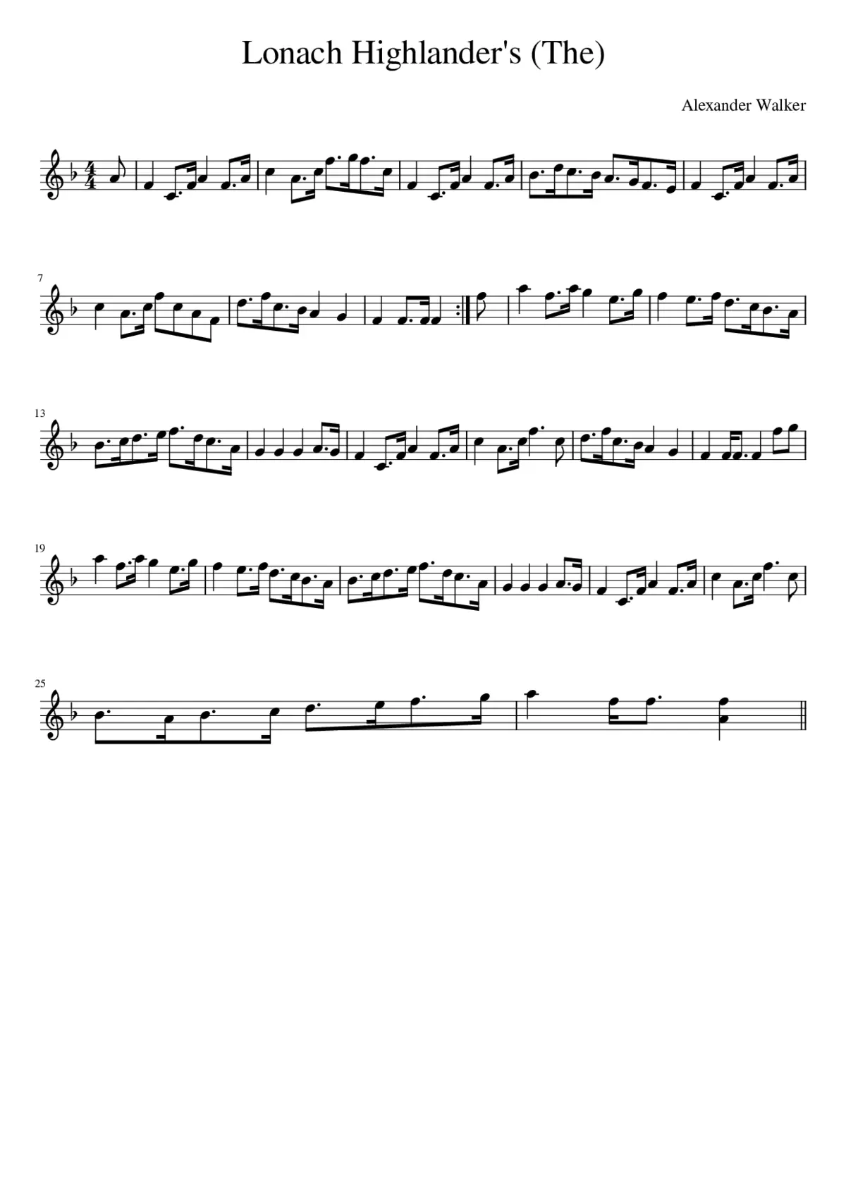 Lonach Highlander's (The) - Page 1