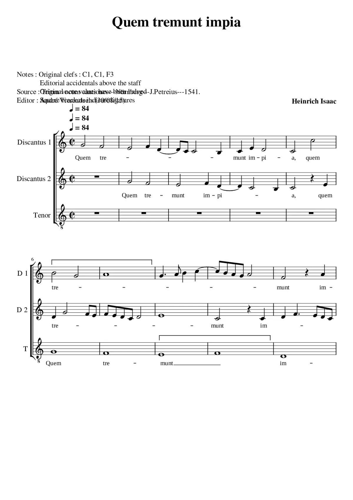 Quem tremunt impia tartara - Page 1