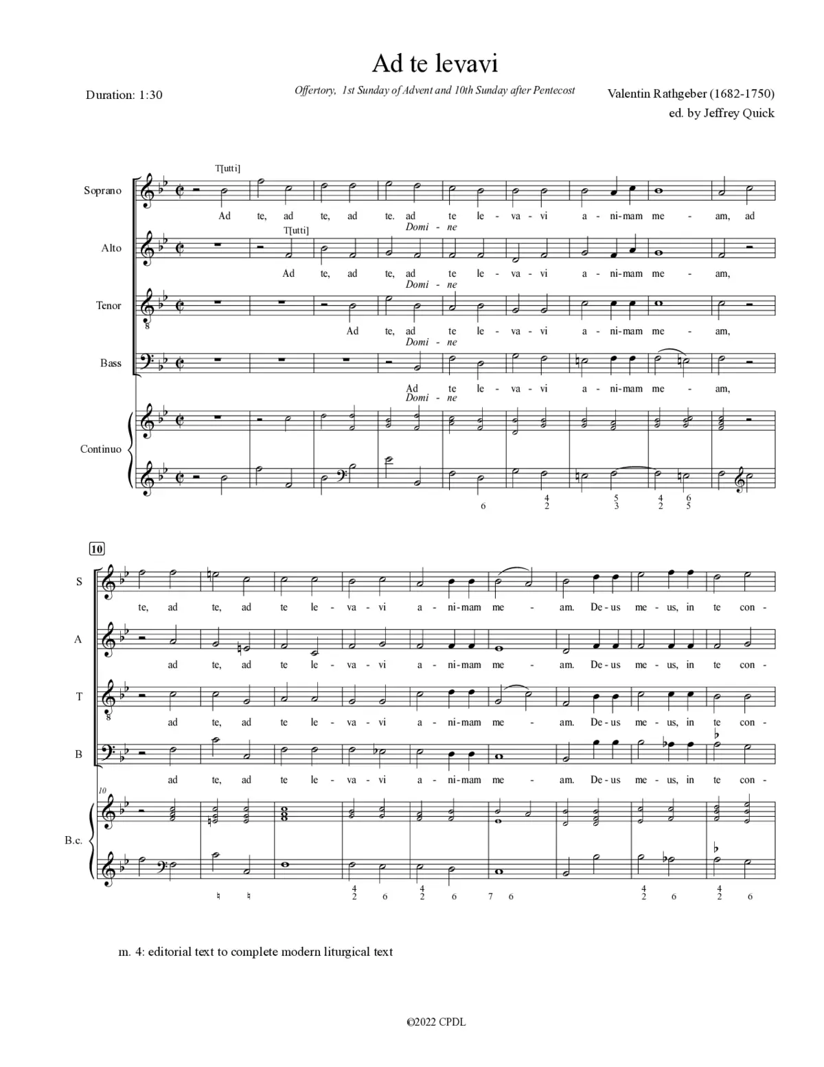 Ad te levavi animam meam - Page 1