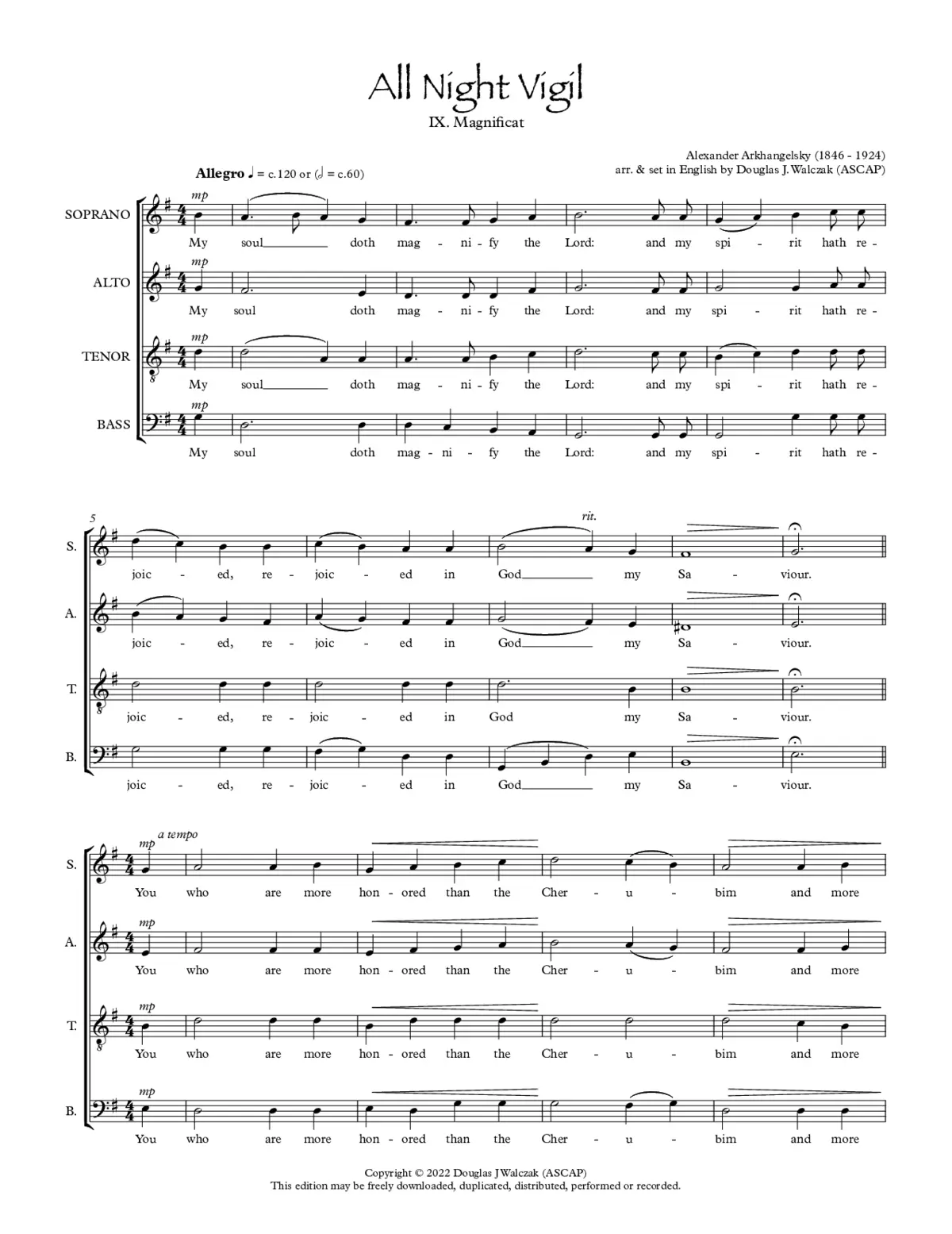 Magnificat - Page 1