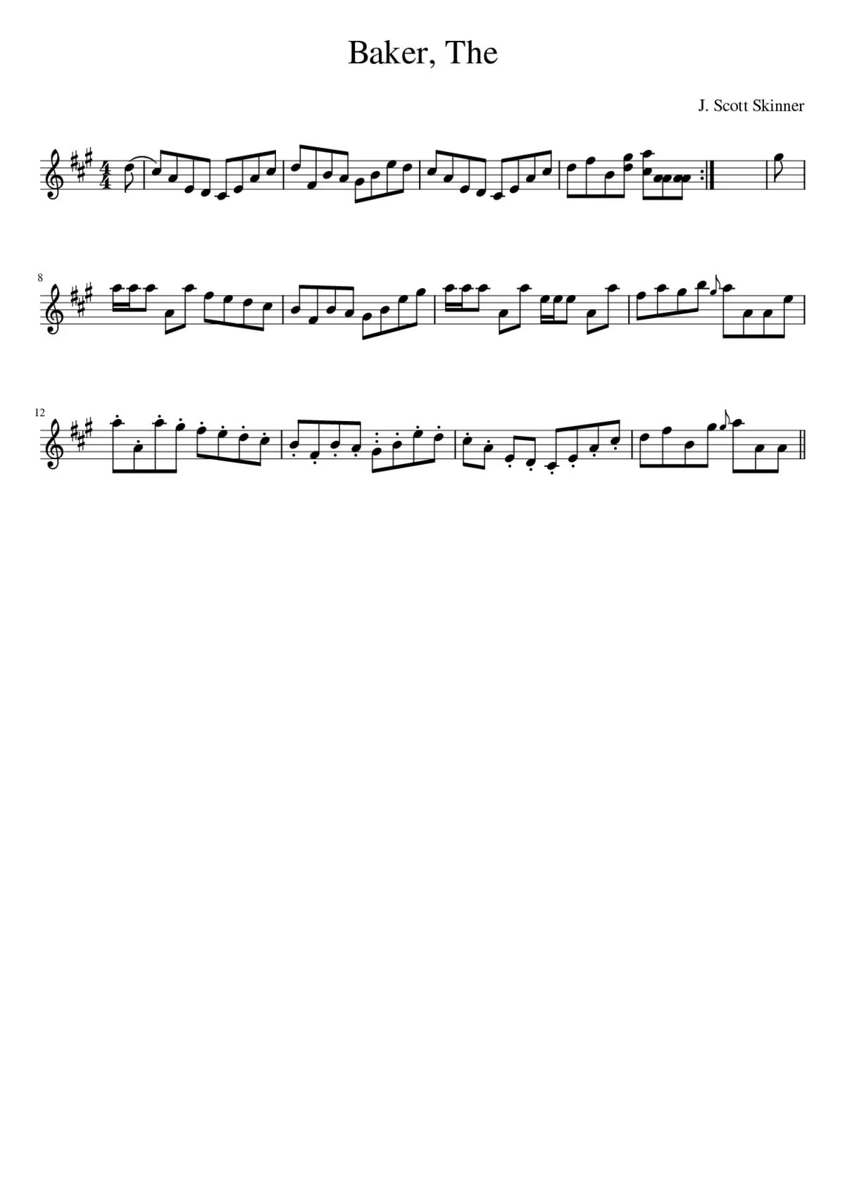 The Baker - Page 1