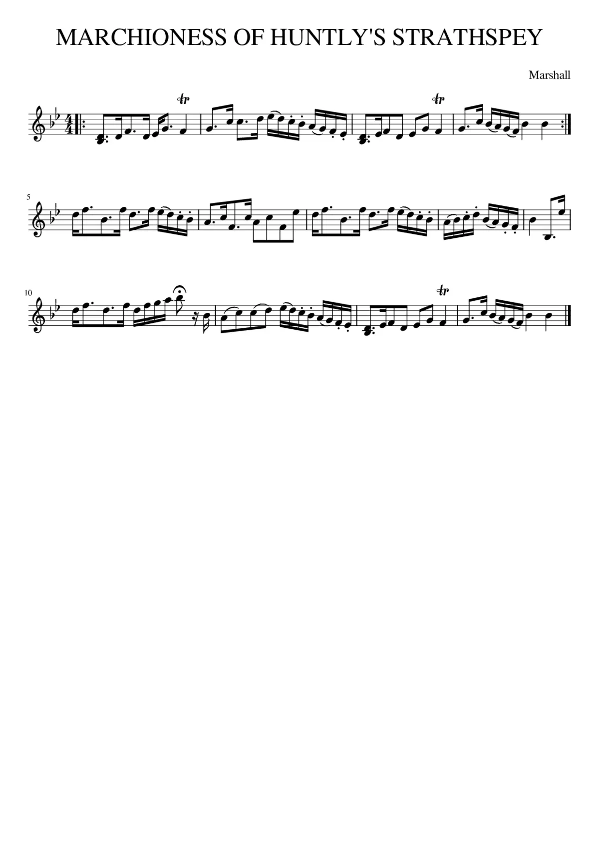 MARCHIONESS OF HUNTLY'S STRATHSPEY - Page 1