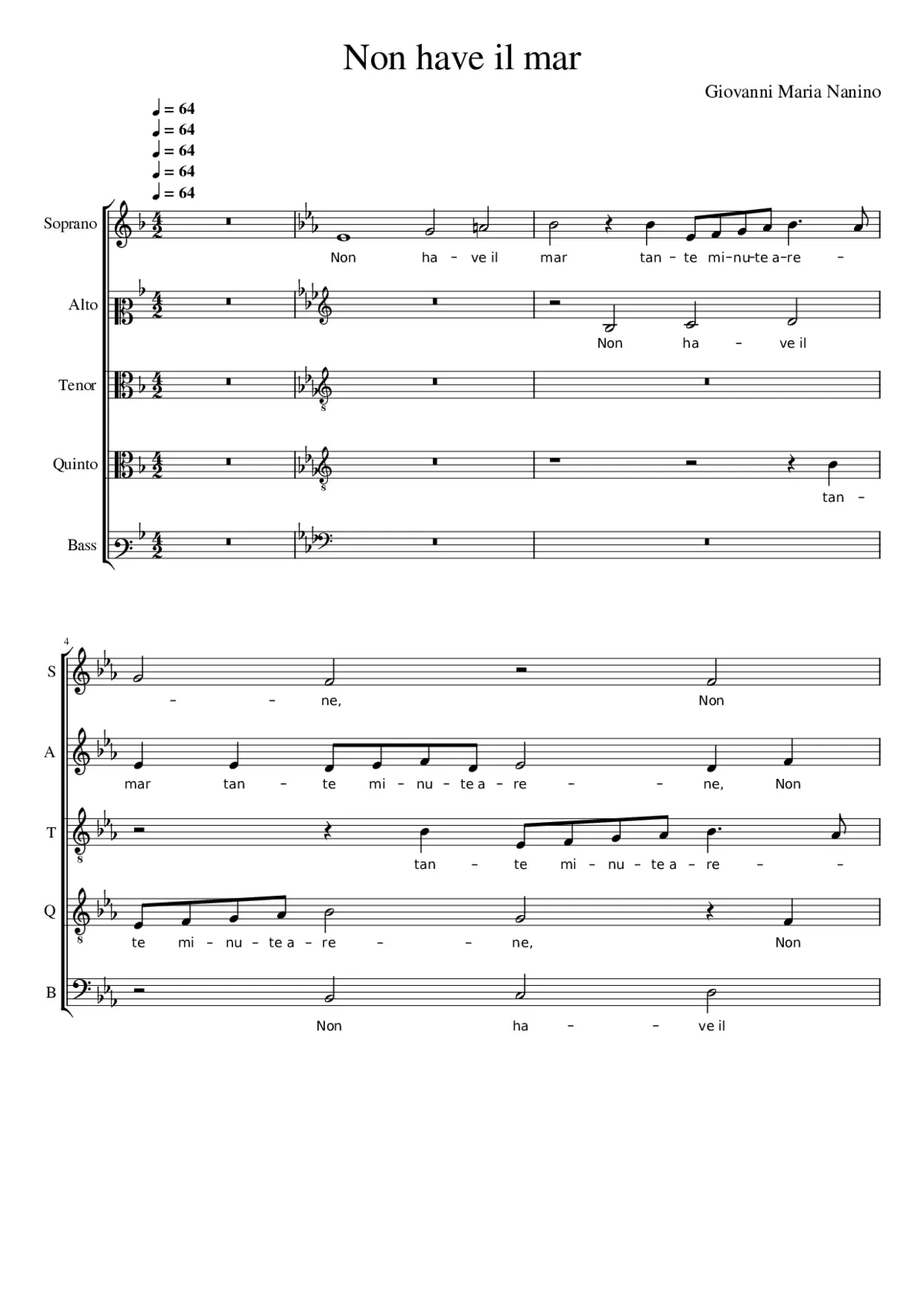 Non have il mar - Page 1