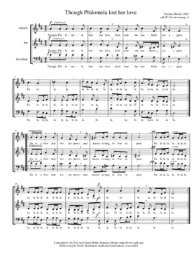 Though Philomela lost her love