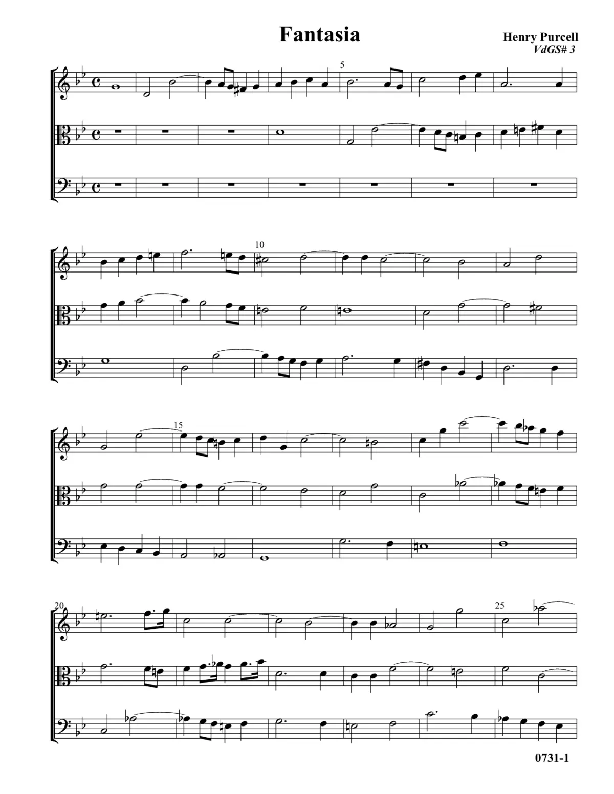 Fantasia in G minor - Page 1