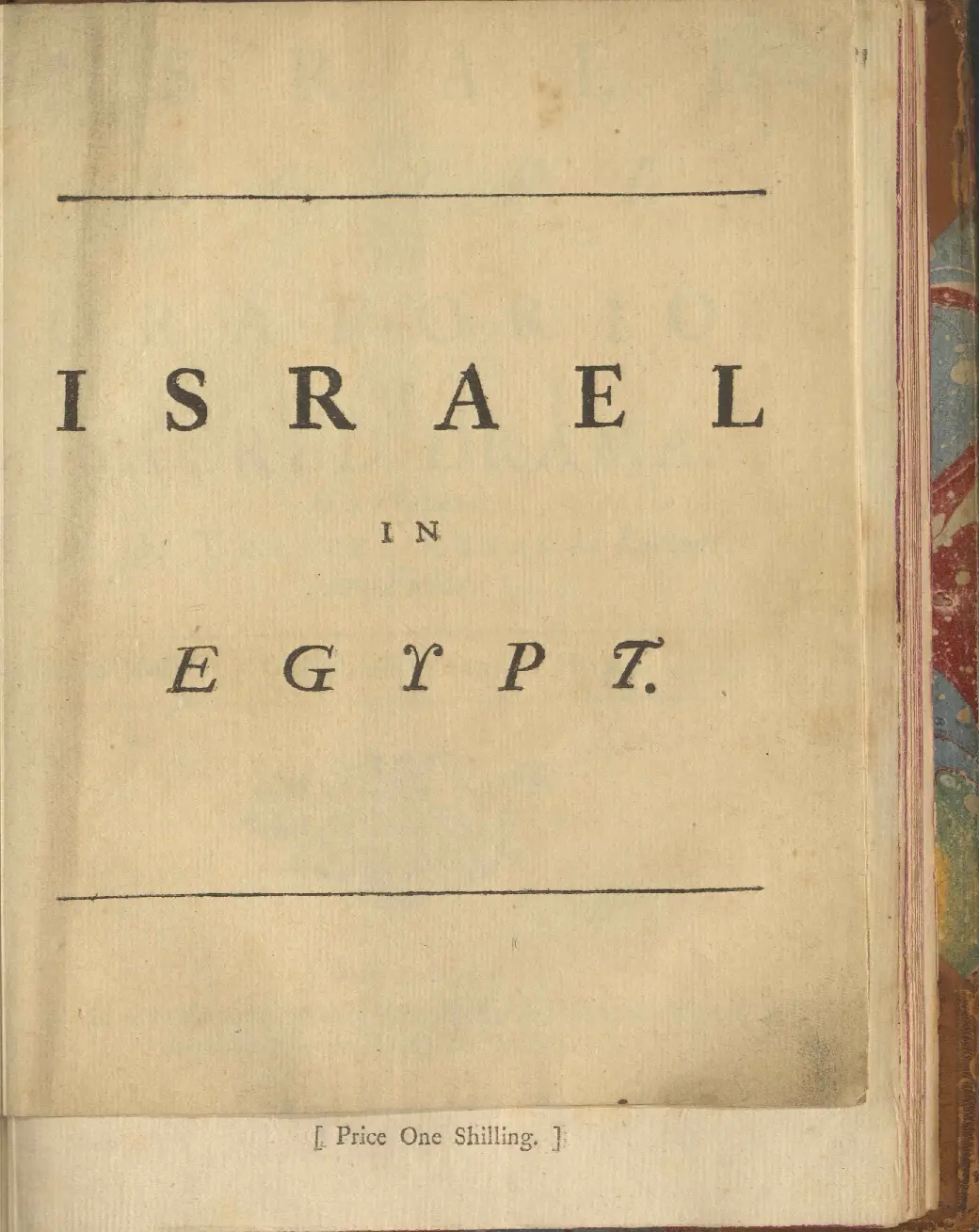 Israel in Egypt (Exodus) - Page 1
