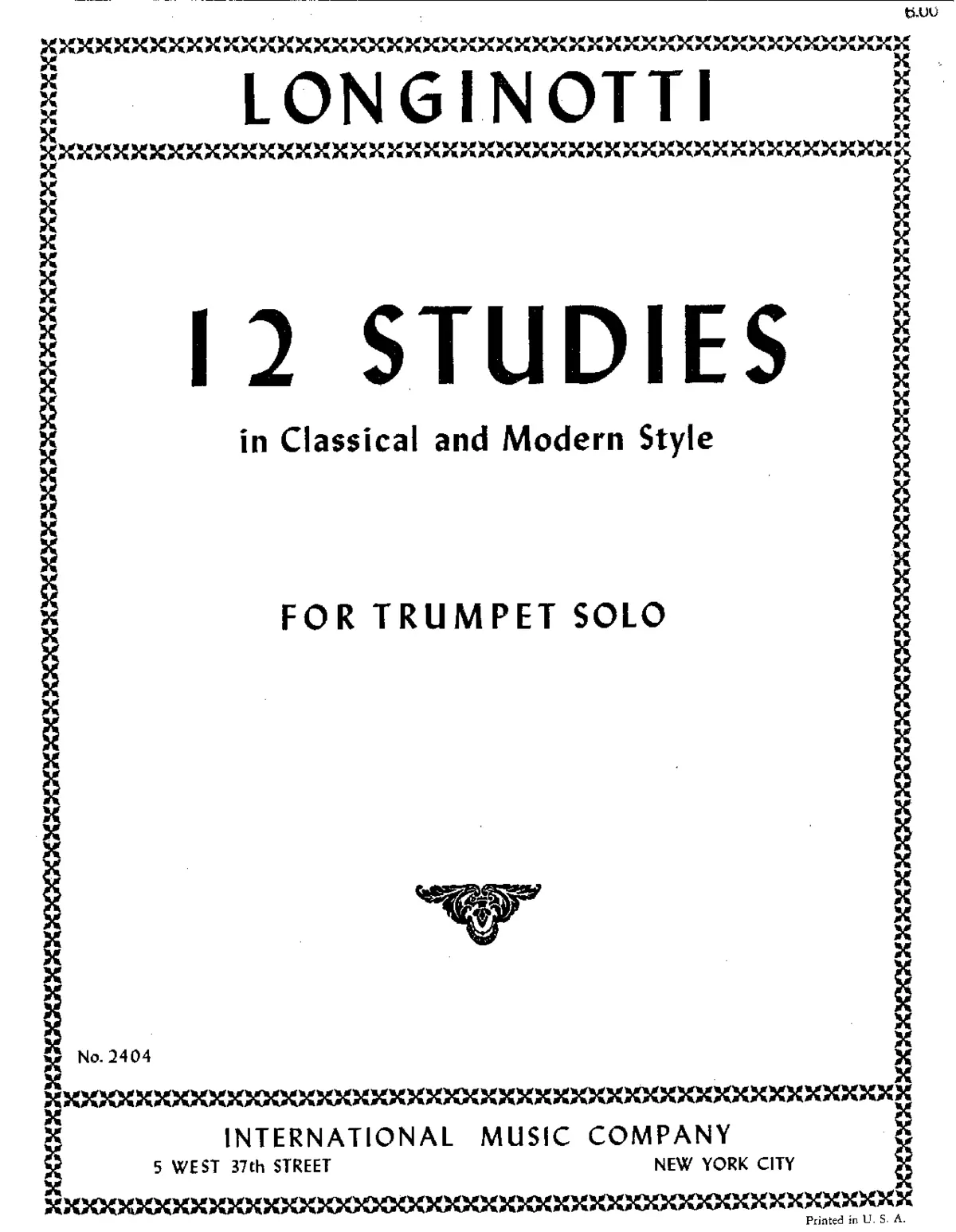 12 Studies in Classical and Modern Style - Page 1