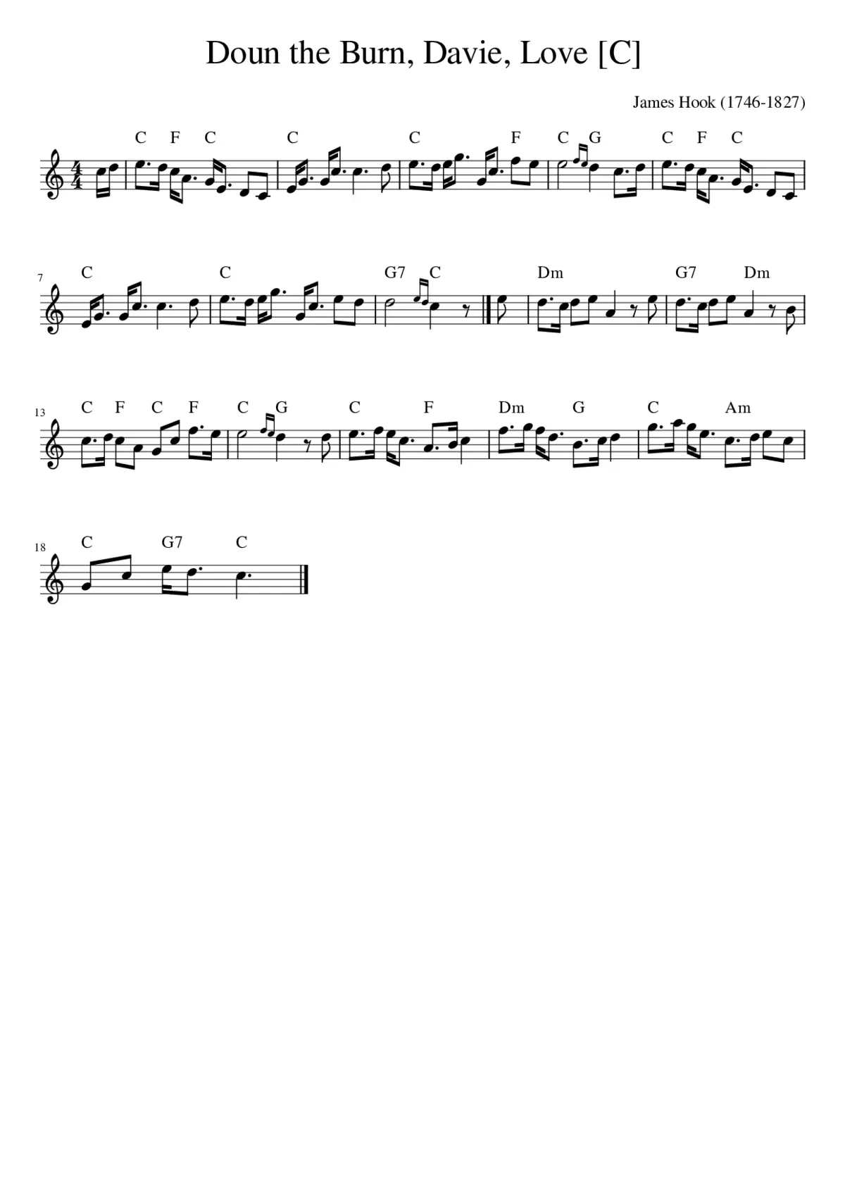 Doun the Burn Davie Love - Page 1