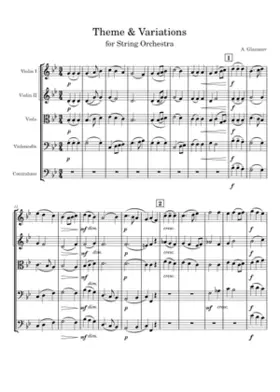 Theme and Variations for String Orchestra Op.97