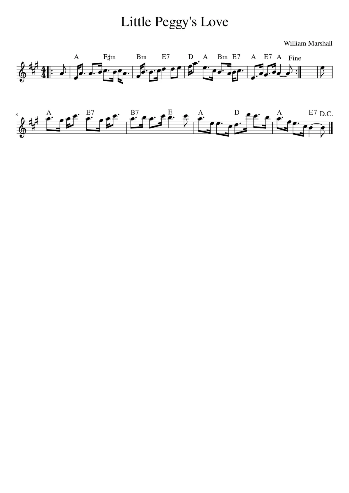 Little Peggy's Love - Page 1