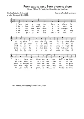 From east to west, from shore to shore