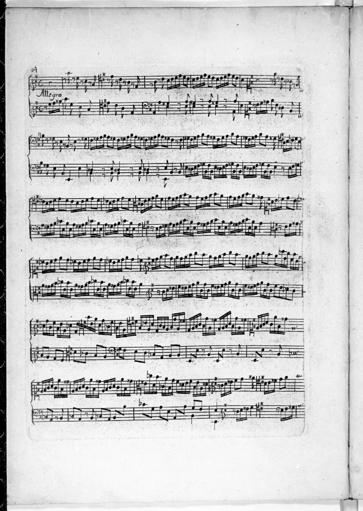 Keyboard Sonata in A major - Page 1