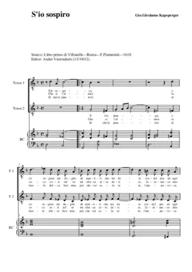 S'io sospiro