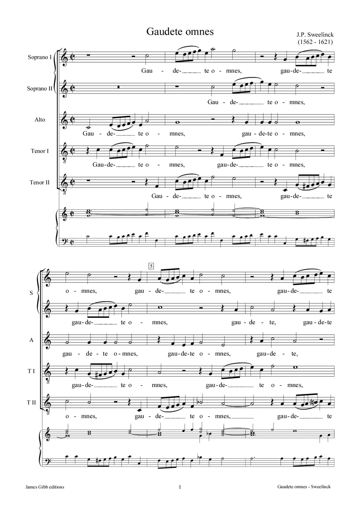 Gaudete omnes - Page 1