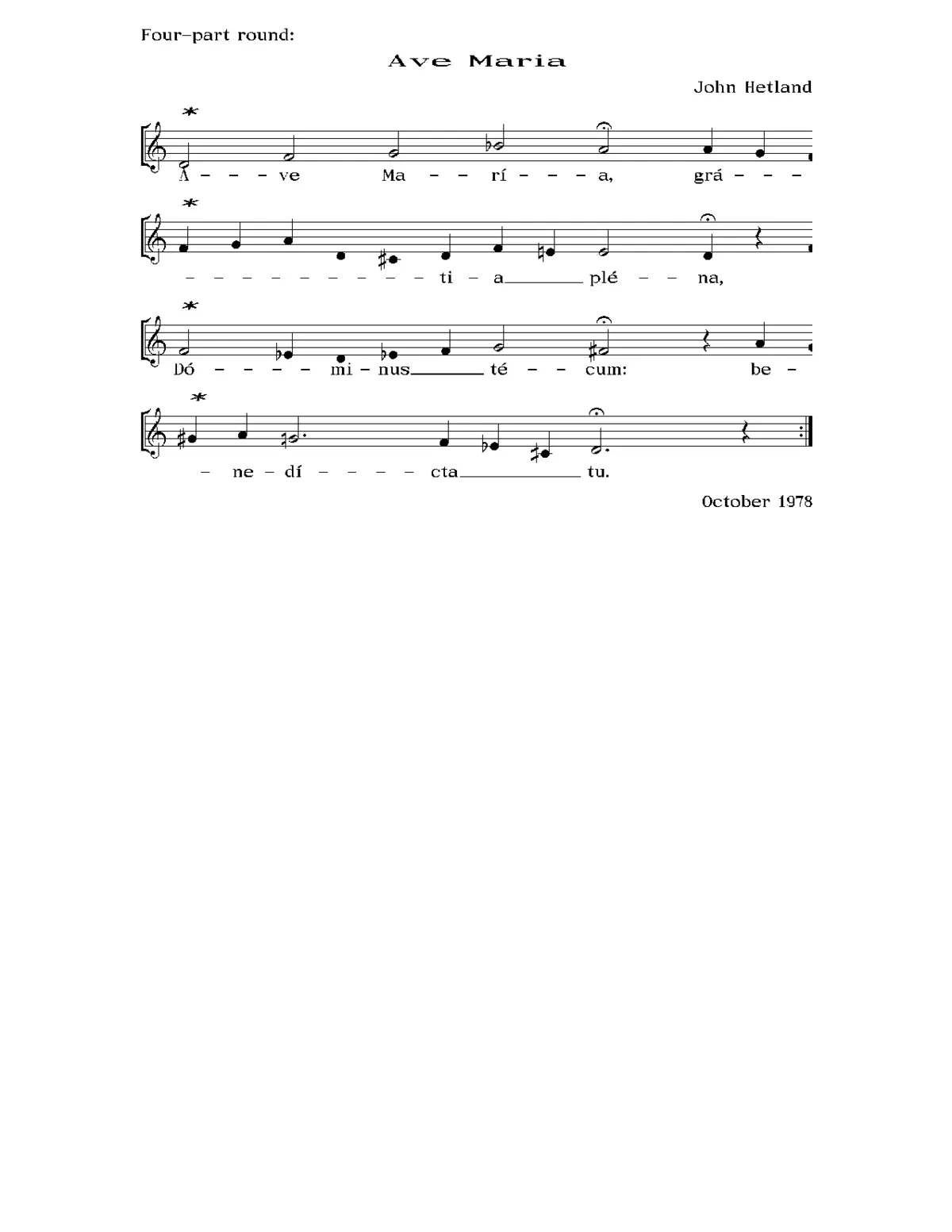 Ave Maria (round) - Page 1
