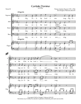 Cantate Domino in E-Flat