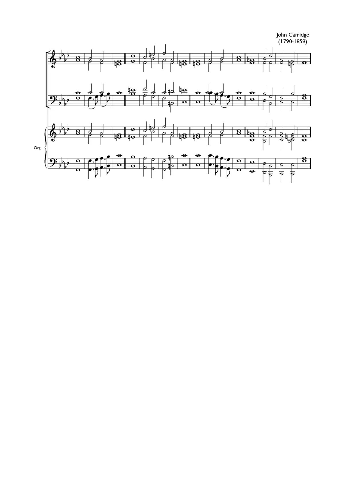 Double chant in F minor II - Page 1
