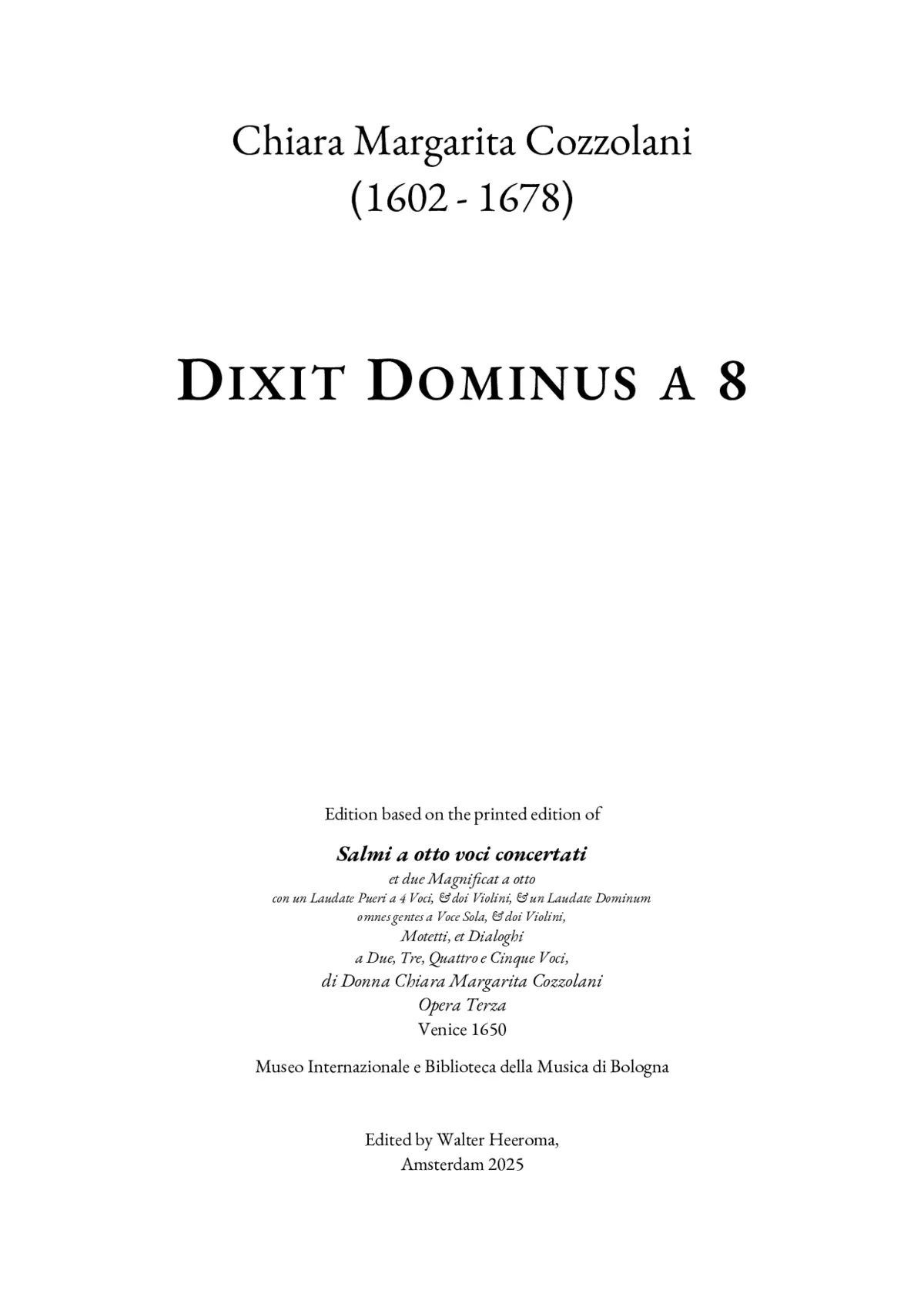 Dixit Dominus - Page 1