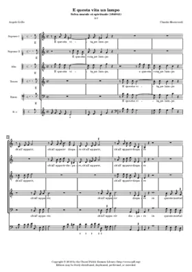 È questa vita un lampo